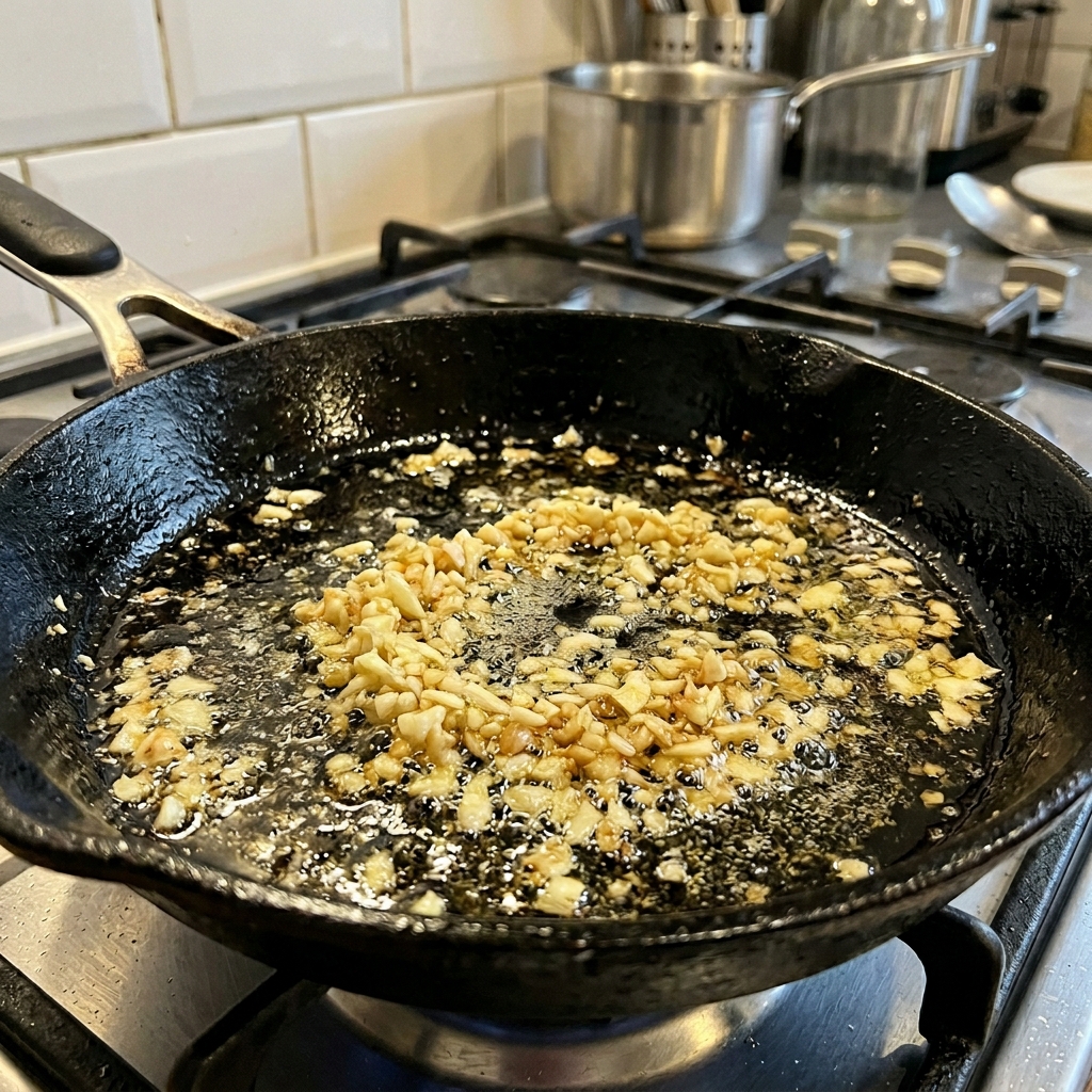 Step 3: Sauté the Garlic