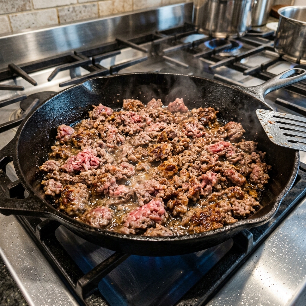 Step 2: Brown the Protein
