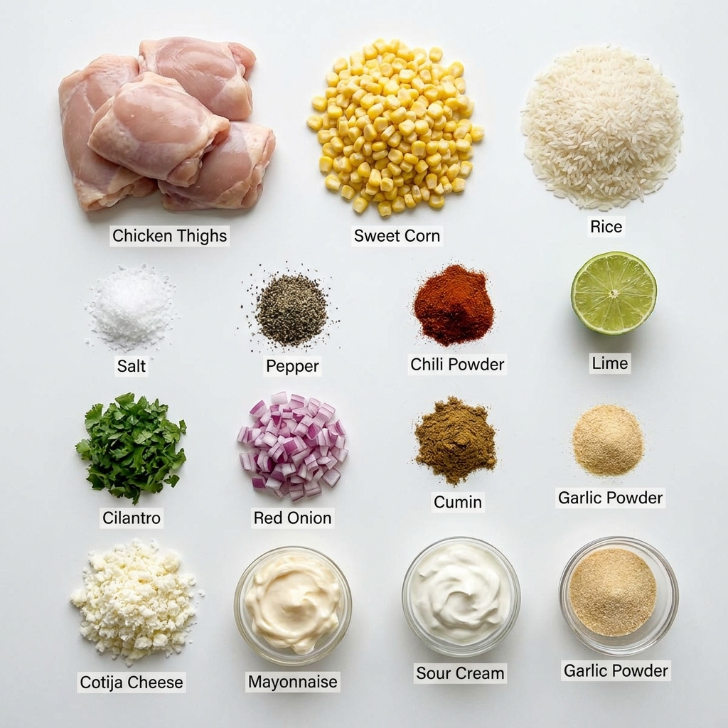 Street Corn Chicken Rice Bowl