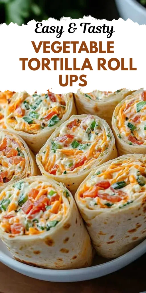Vegetable Tortilla Roll Ups