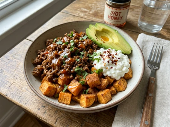 Honey Ground Beef Bowls
