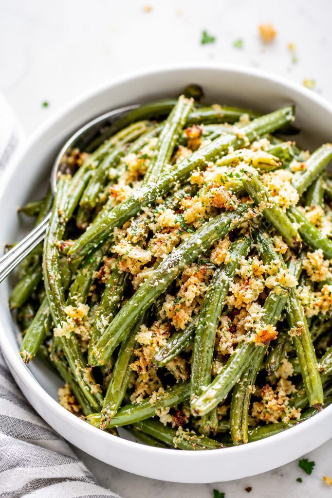 Garlic Parmesan Roasted Green Beans