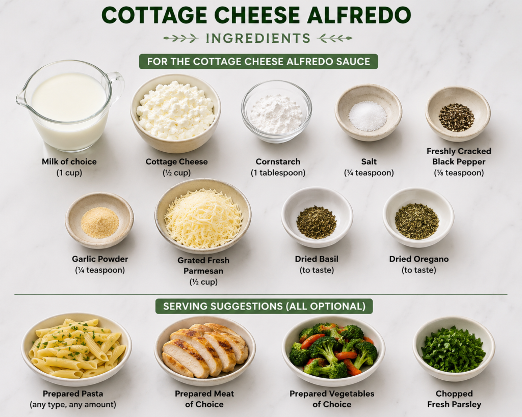Cottage Cheese Alfredo
