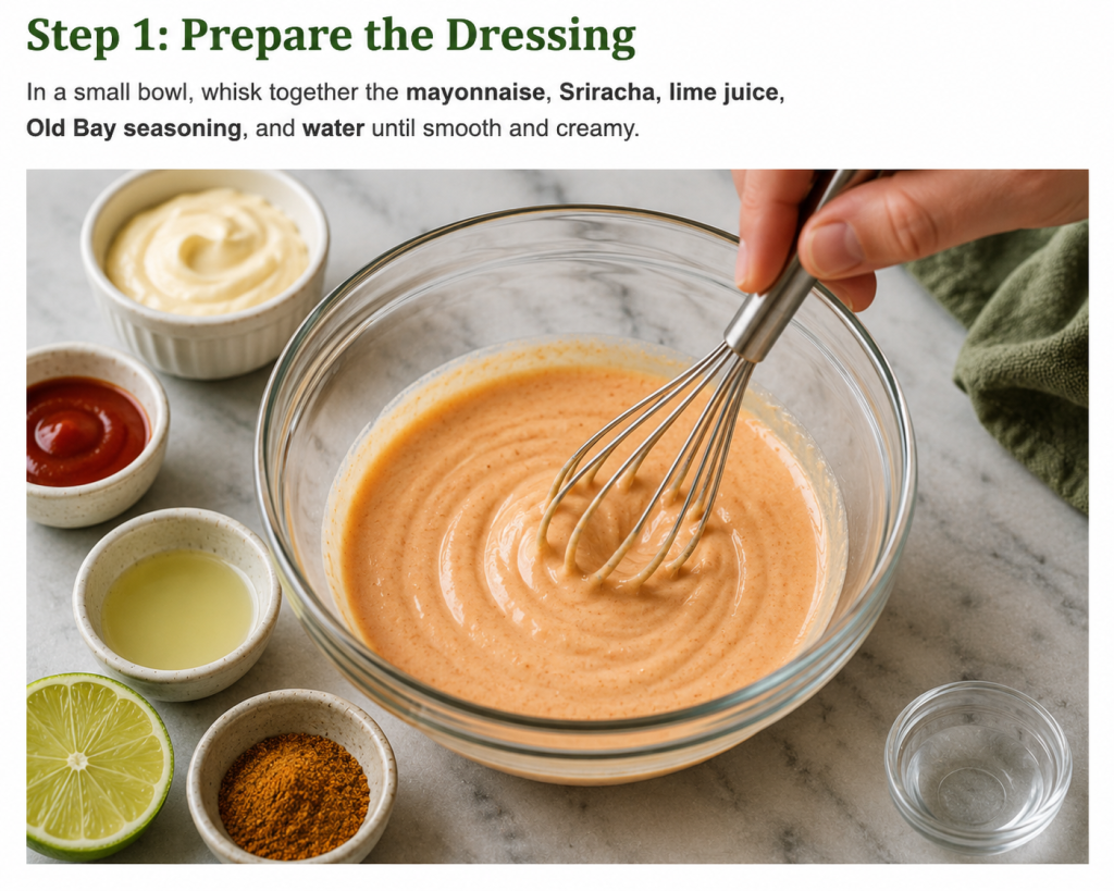 Step 1: Prepare the Dressing
