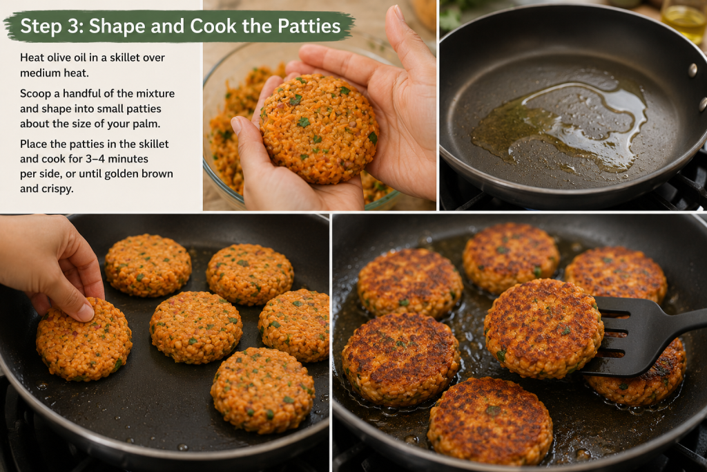 Step 3: Shape and Cook the Patties