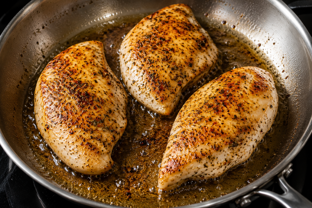 2. Sear Until Golden