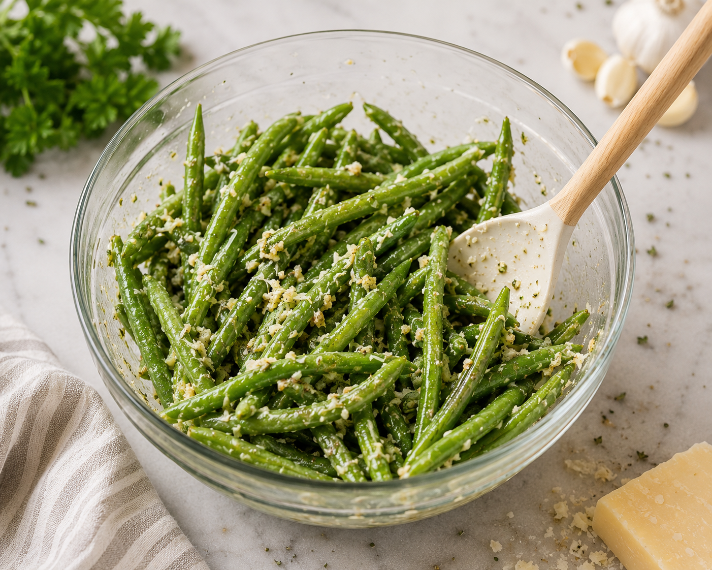 2. Season the Green Beans