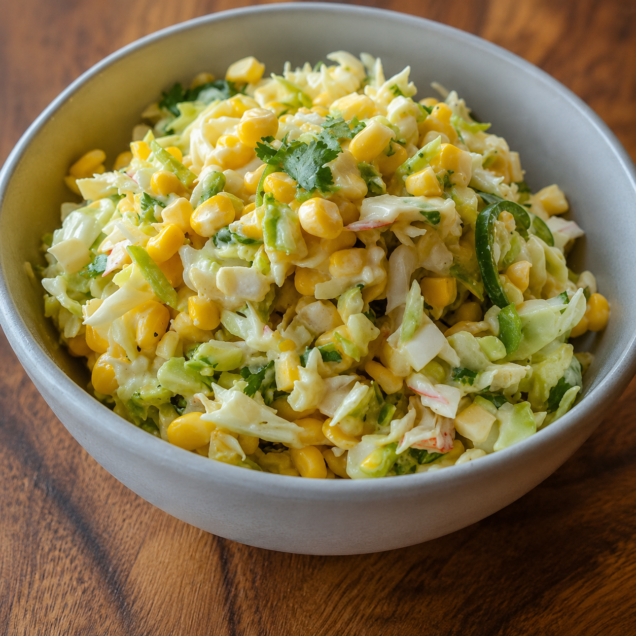 Jalapeno Corn Coleslaw