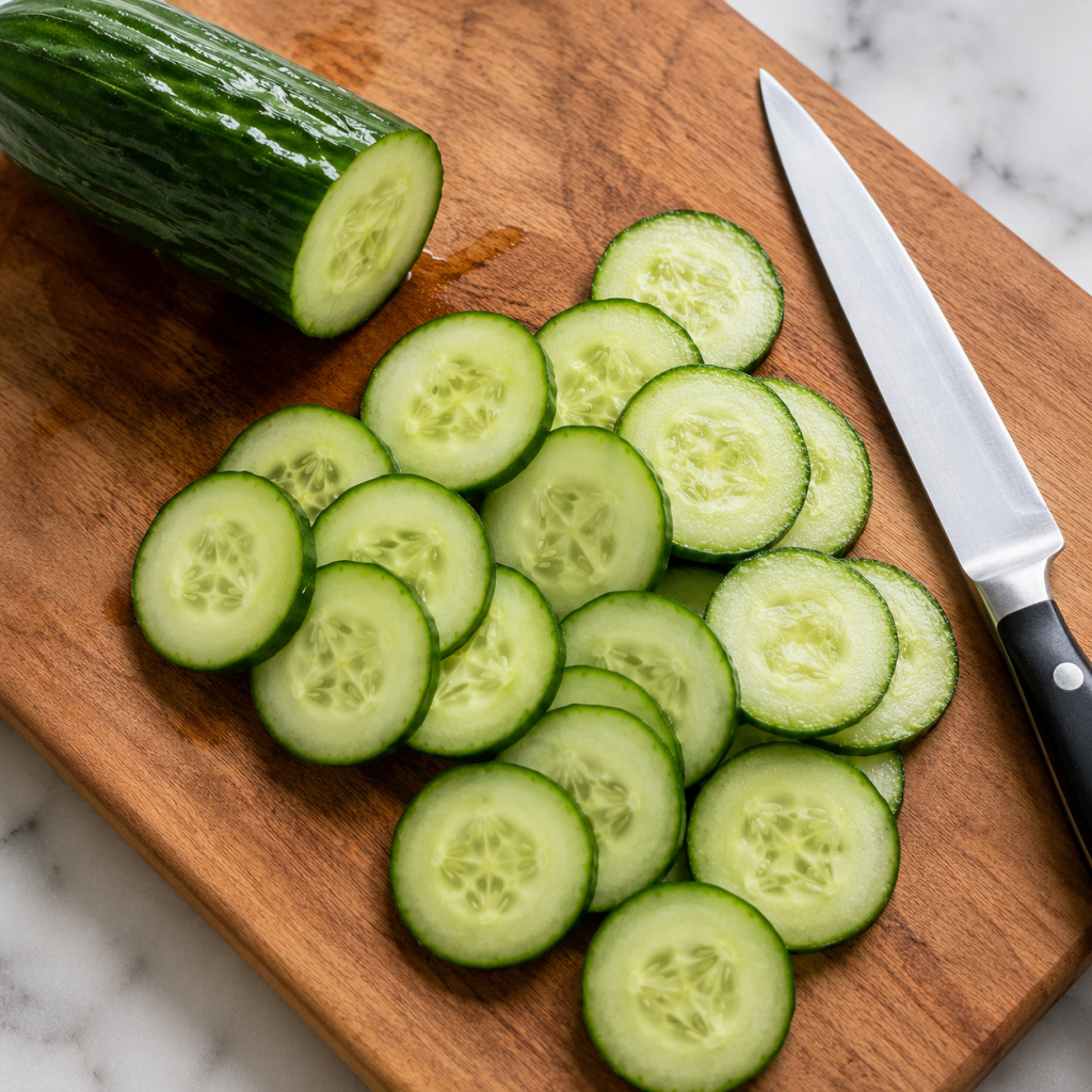 1. Prepare the Cucumbers
