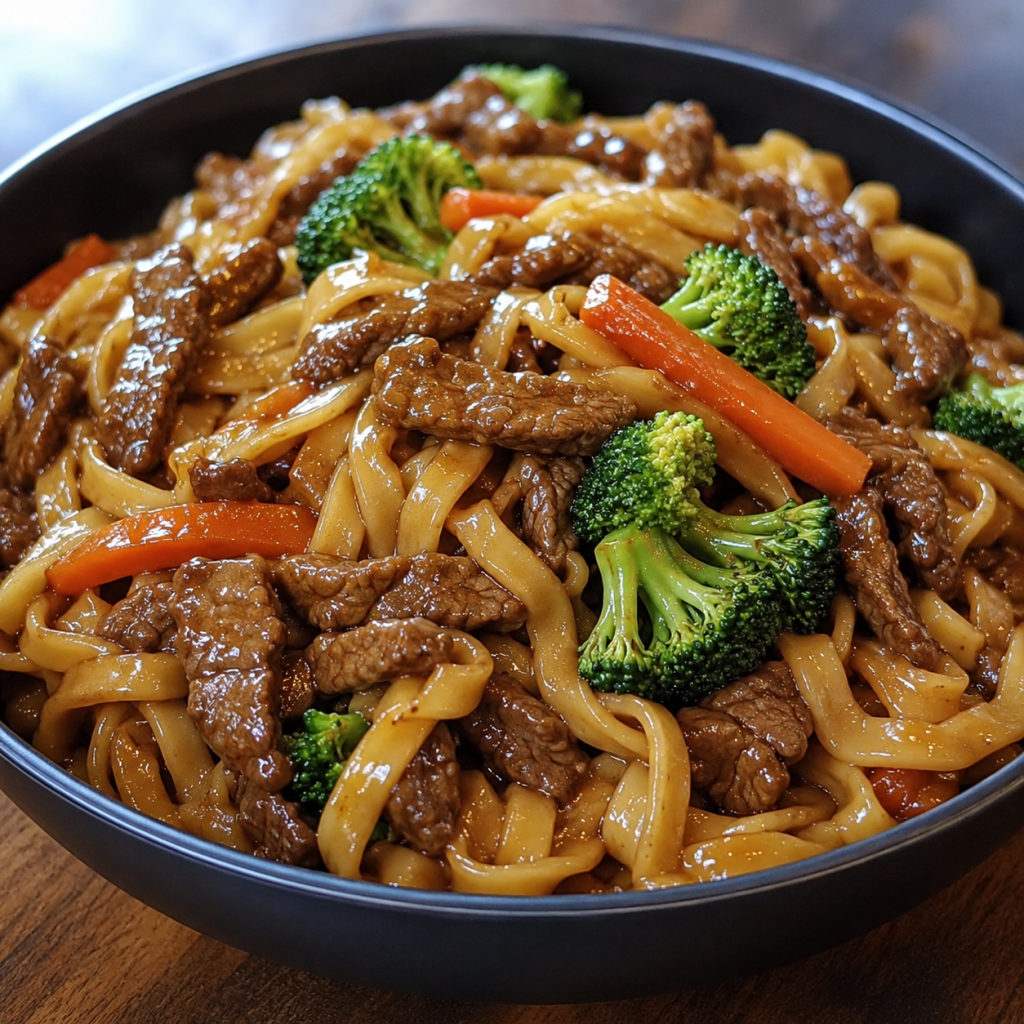 Sticky Beef Noodles