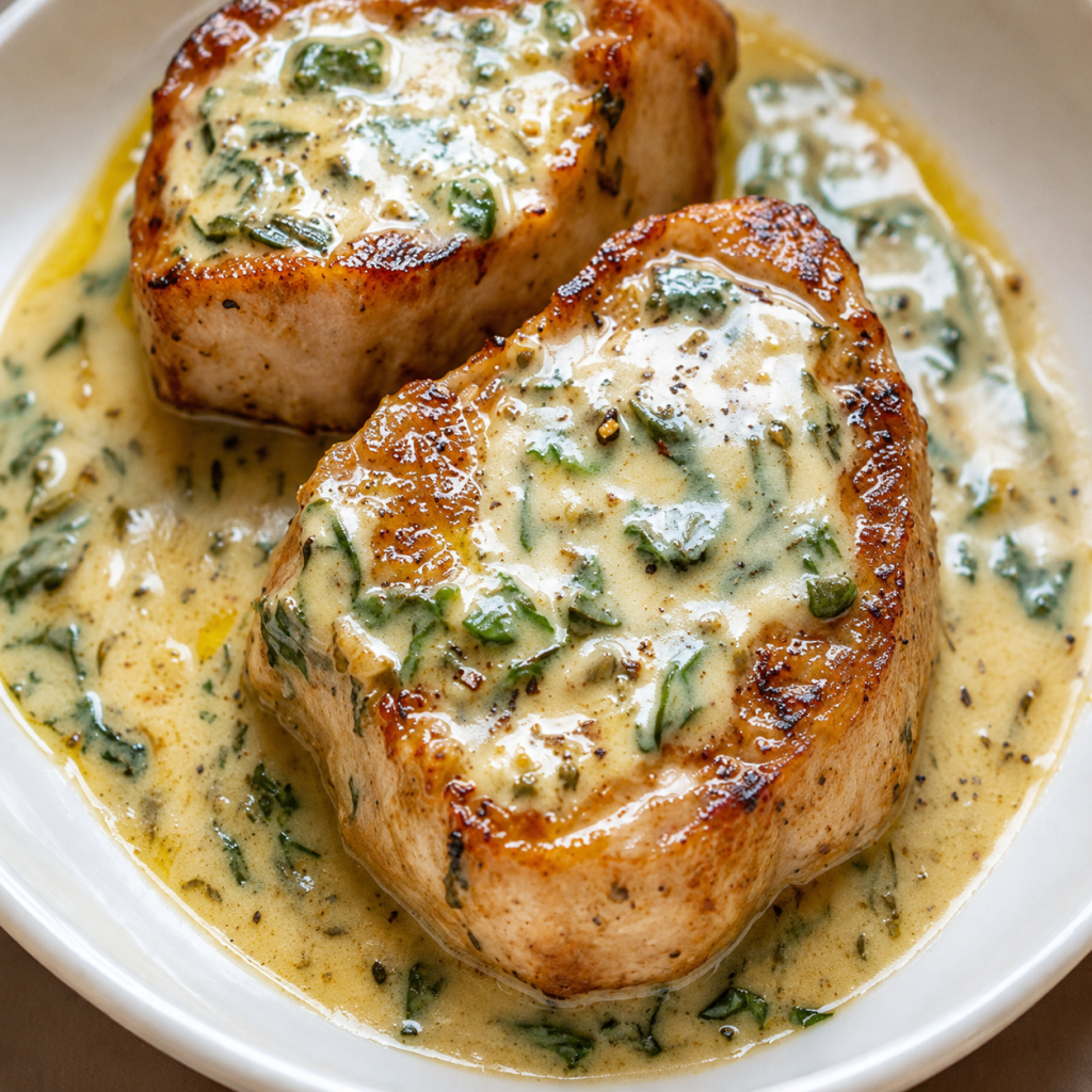 Creamy Garlic Pork Chops