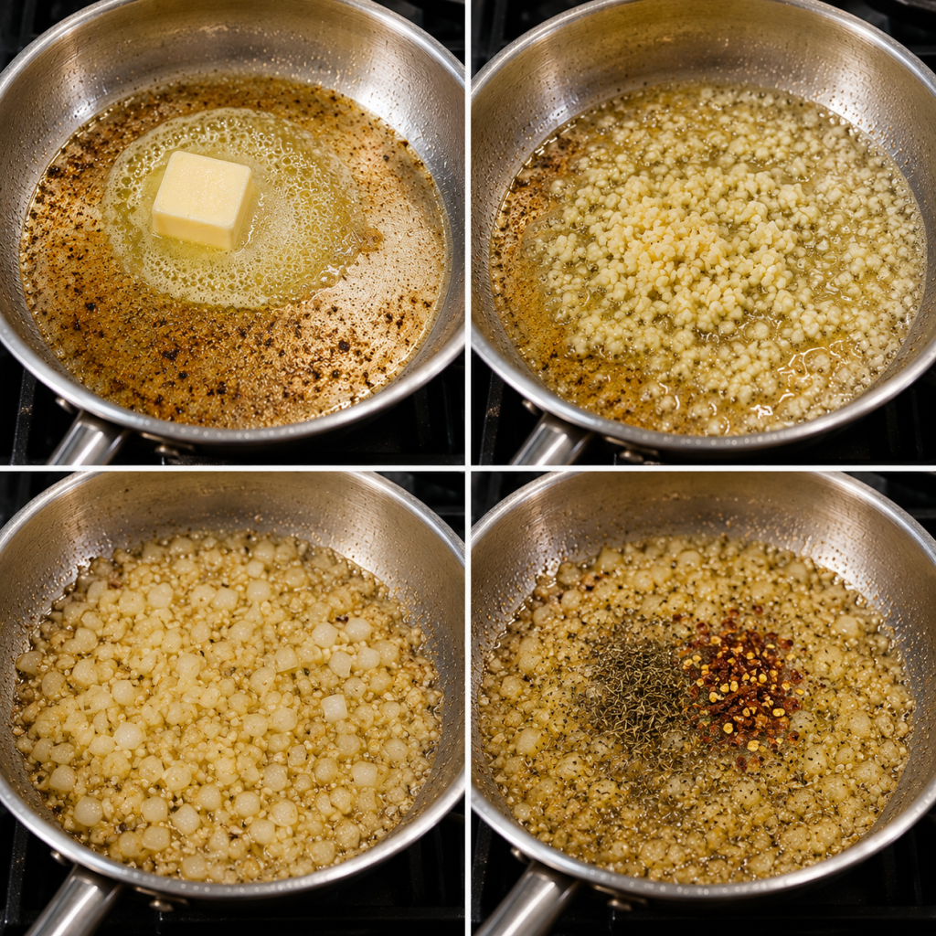 2. Build the Garlic Butter Base