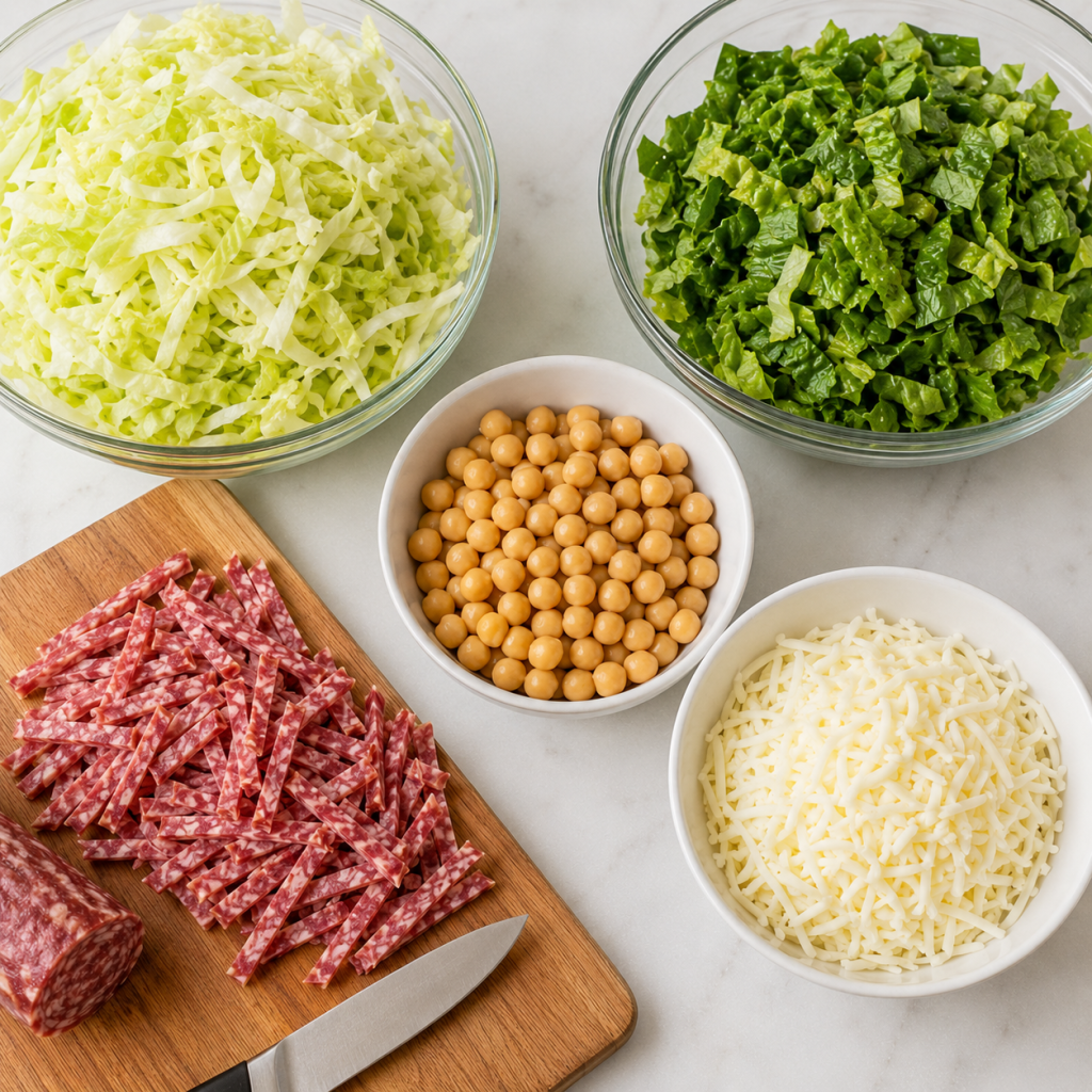 2. Prepare the Salad Ingredients