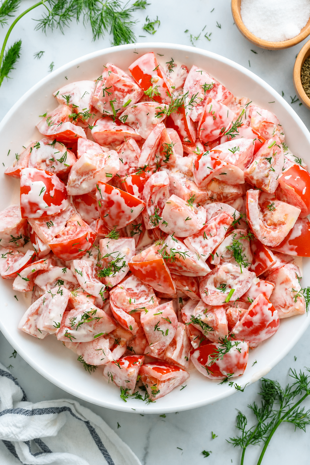 Tomato Garlic Salad