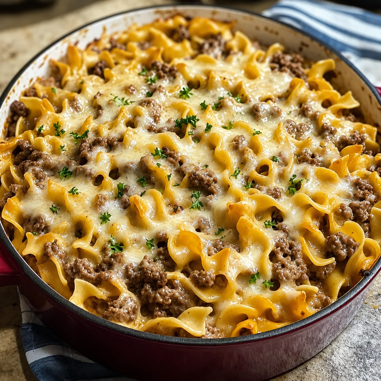Sour Cream Beef Noodle Casserole