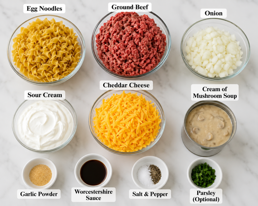 Recipe ingredients flat lay setup

