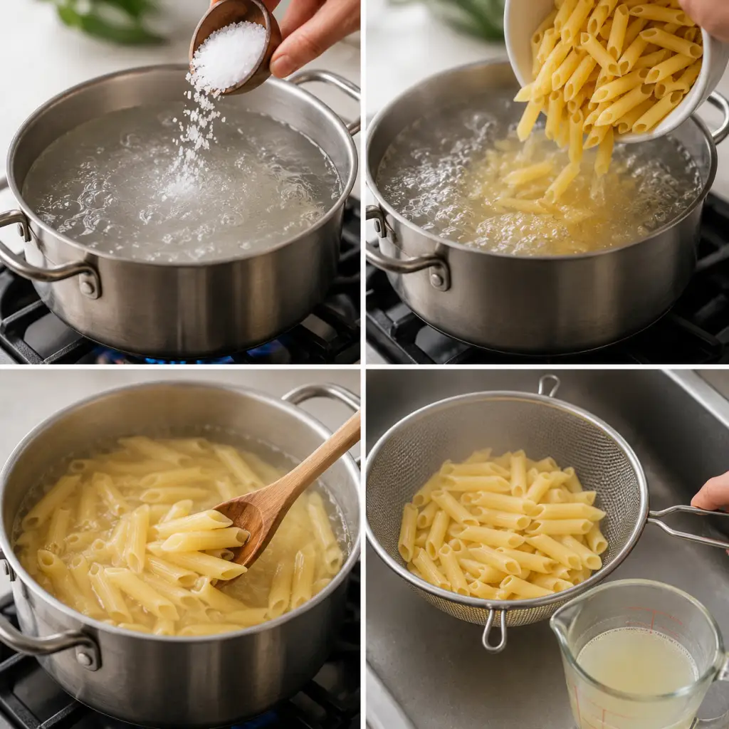 Cooking pasta step-by-step guide