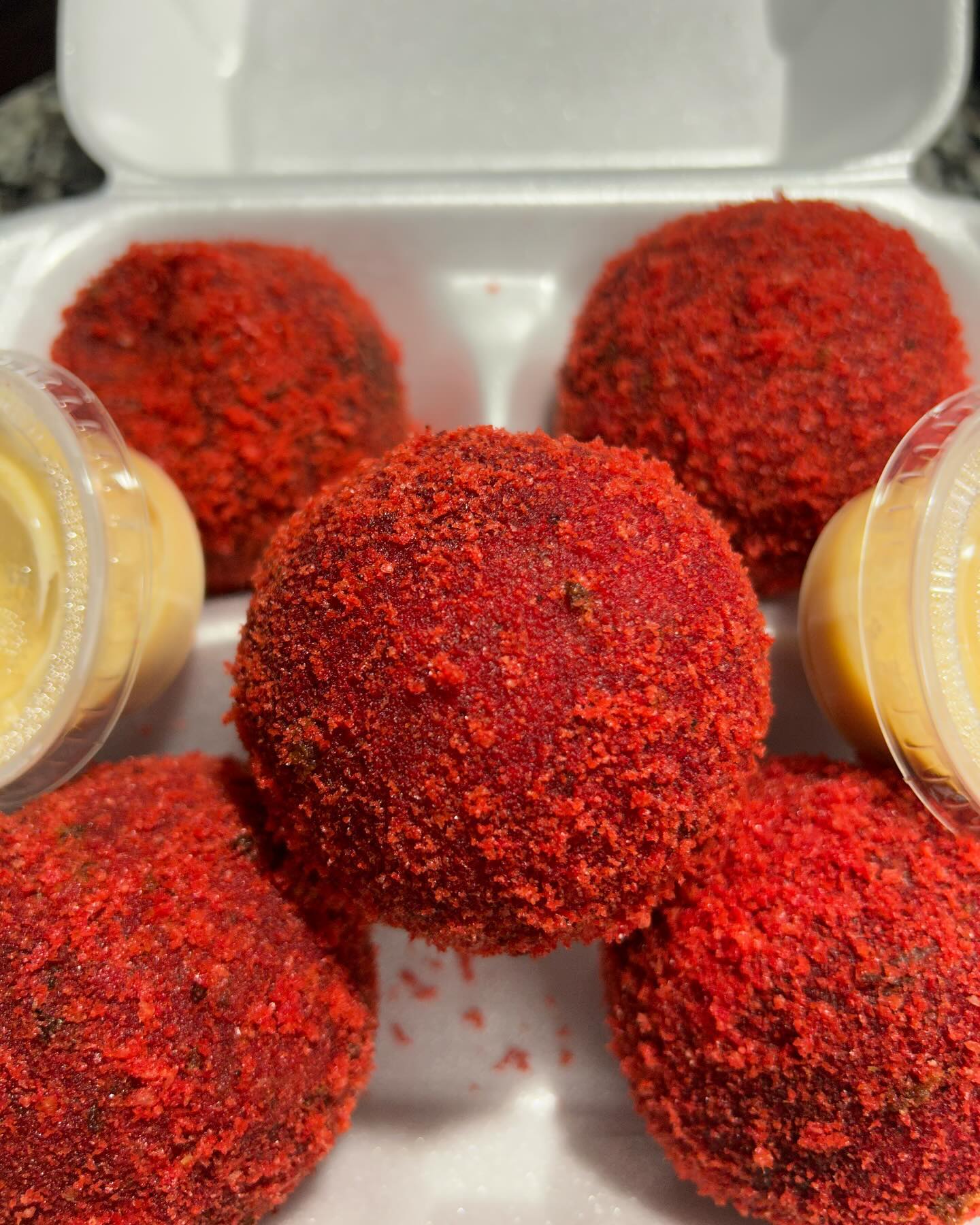 Hot cheeto boudin balls recipe