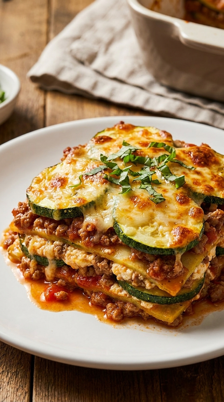 Ground Turkey Zucchini Casserole