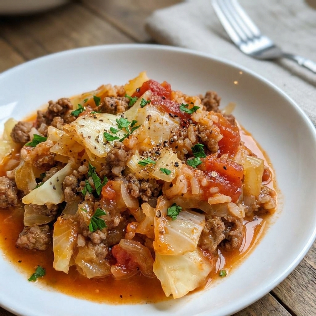 Crockpot Cabbage Roll Casserole