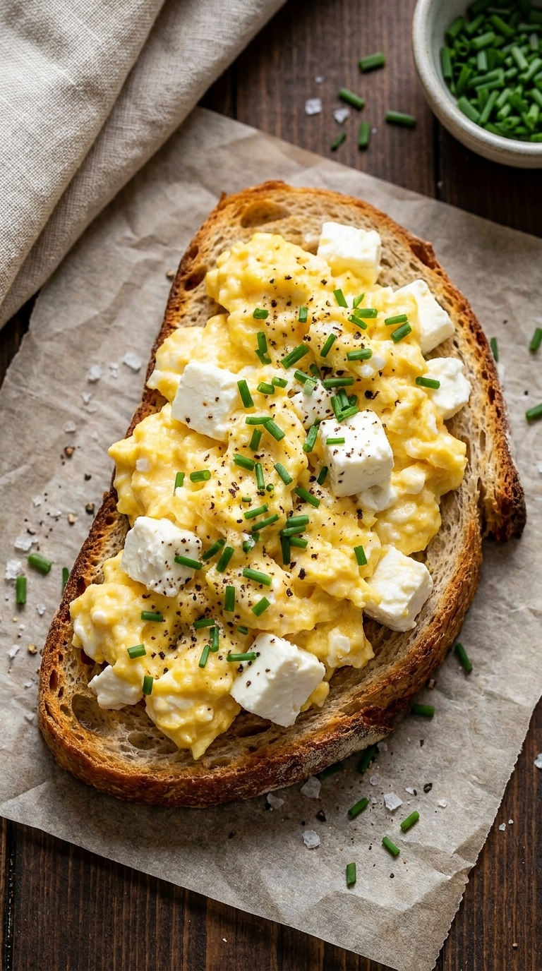 Creamy Ricotta Egg Toast