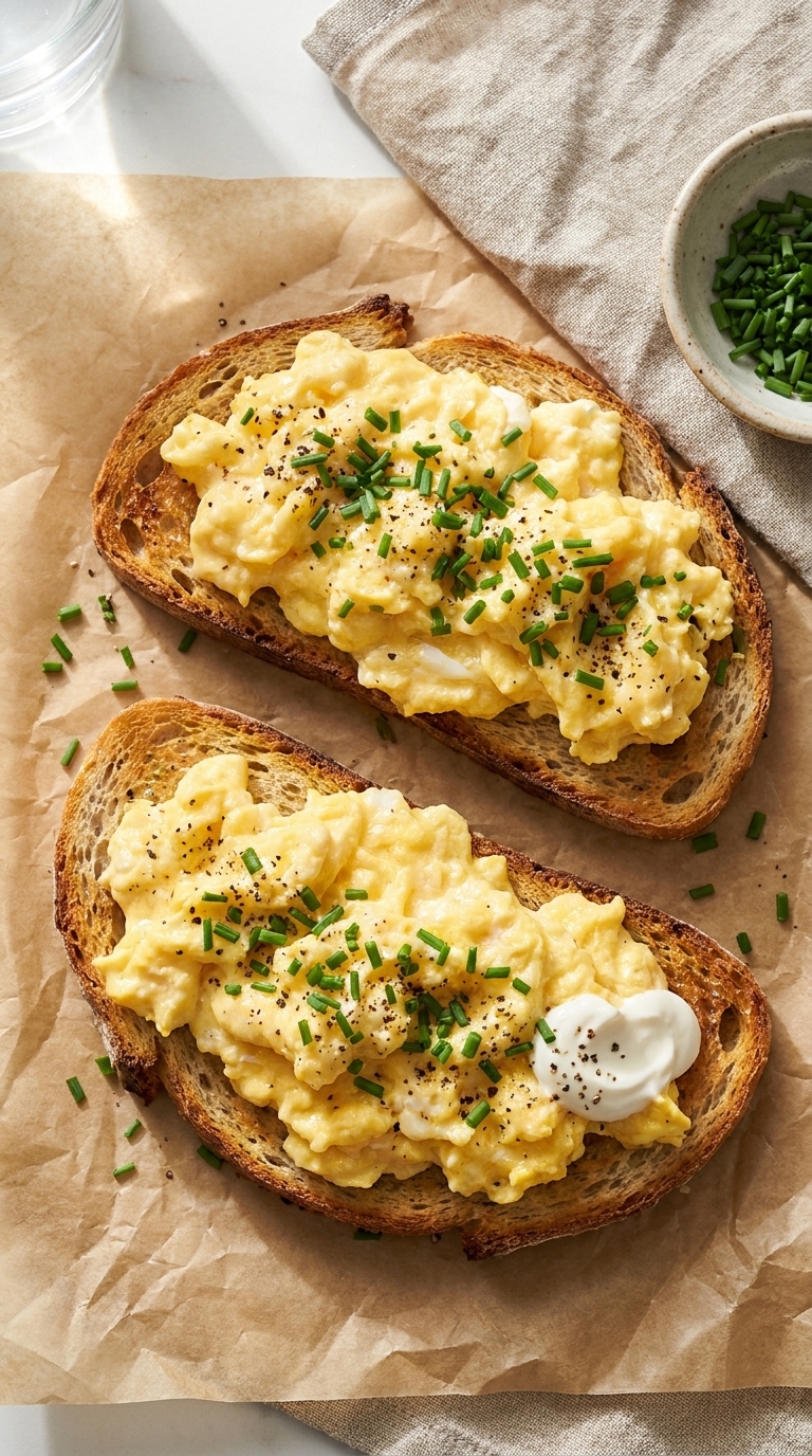 Creamy Ricotta Egg Toast