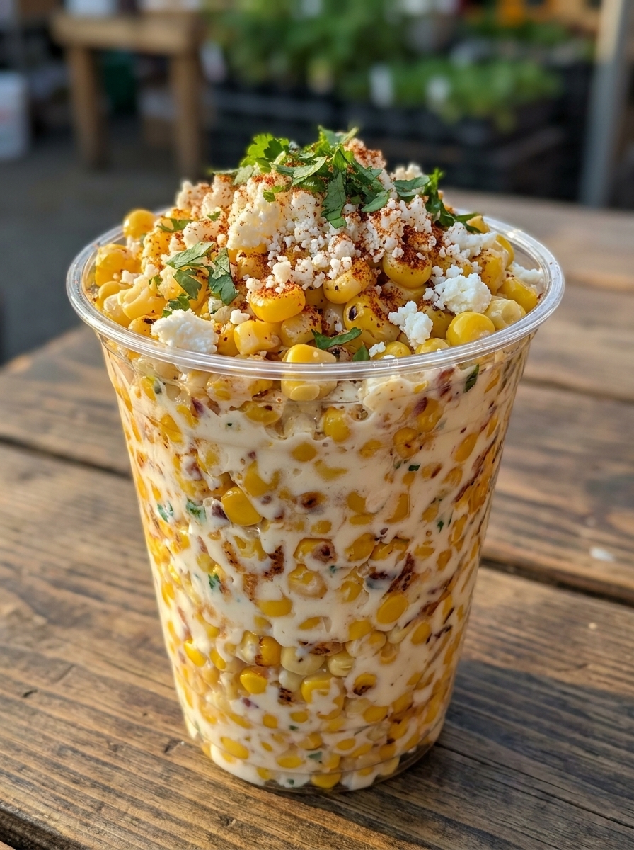 Creamy Mexican Street Corn Cups