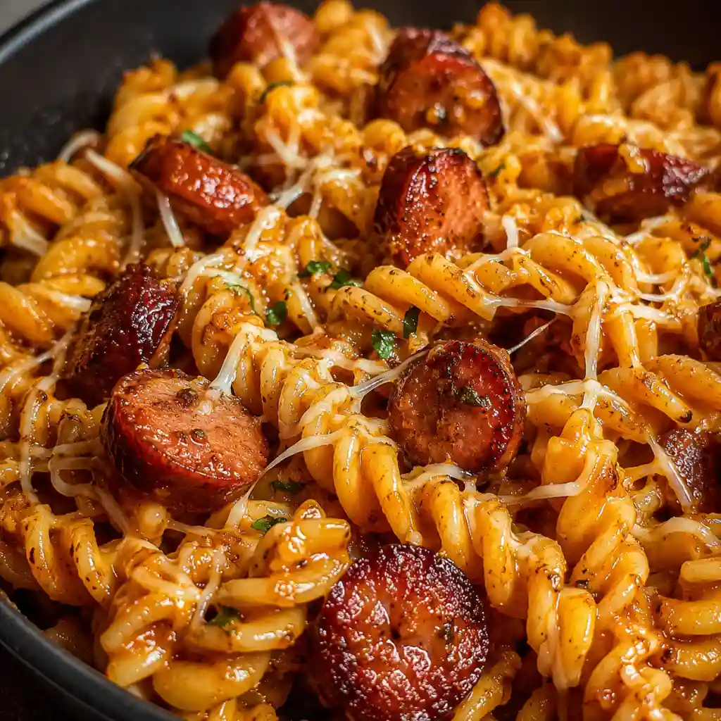 One-Pot Honey BBQ Sausage Pasta