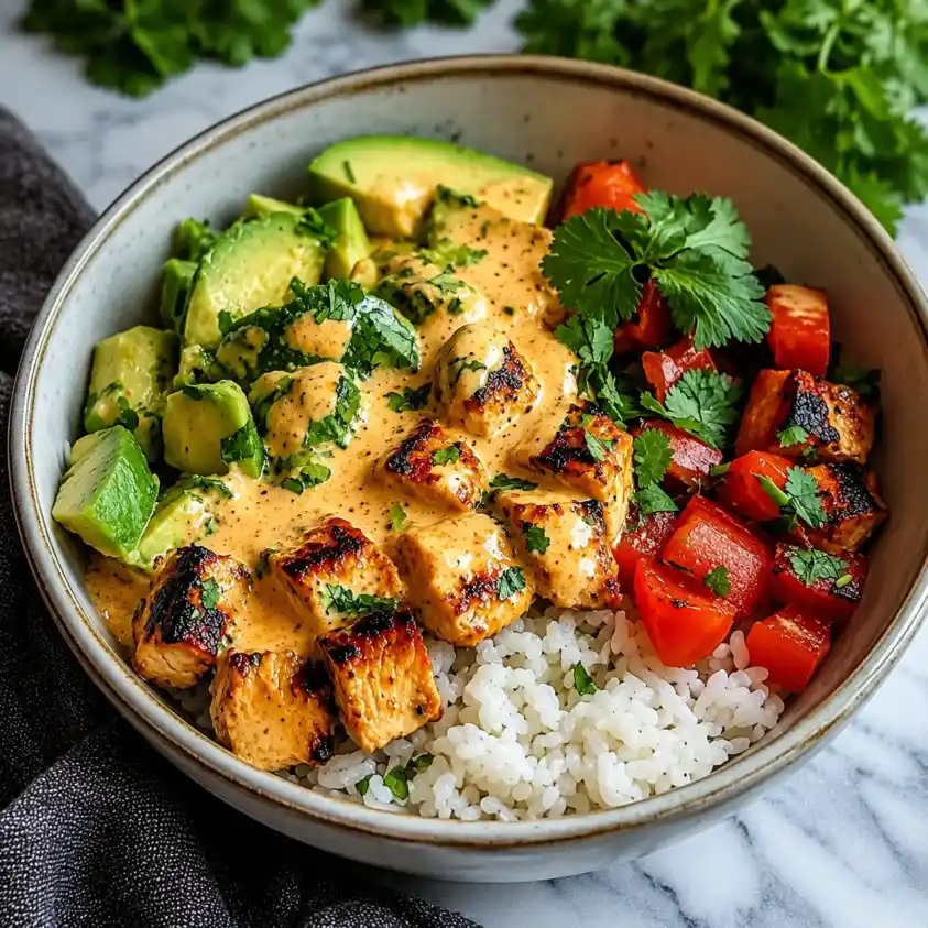 Coconut Lime Chicken Rice Bowl