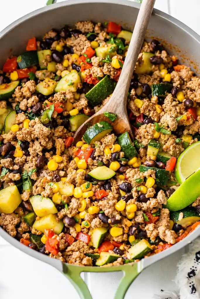 Ground Turkey Skillet with Zucchini