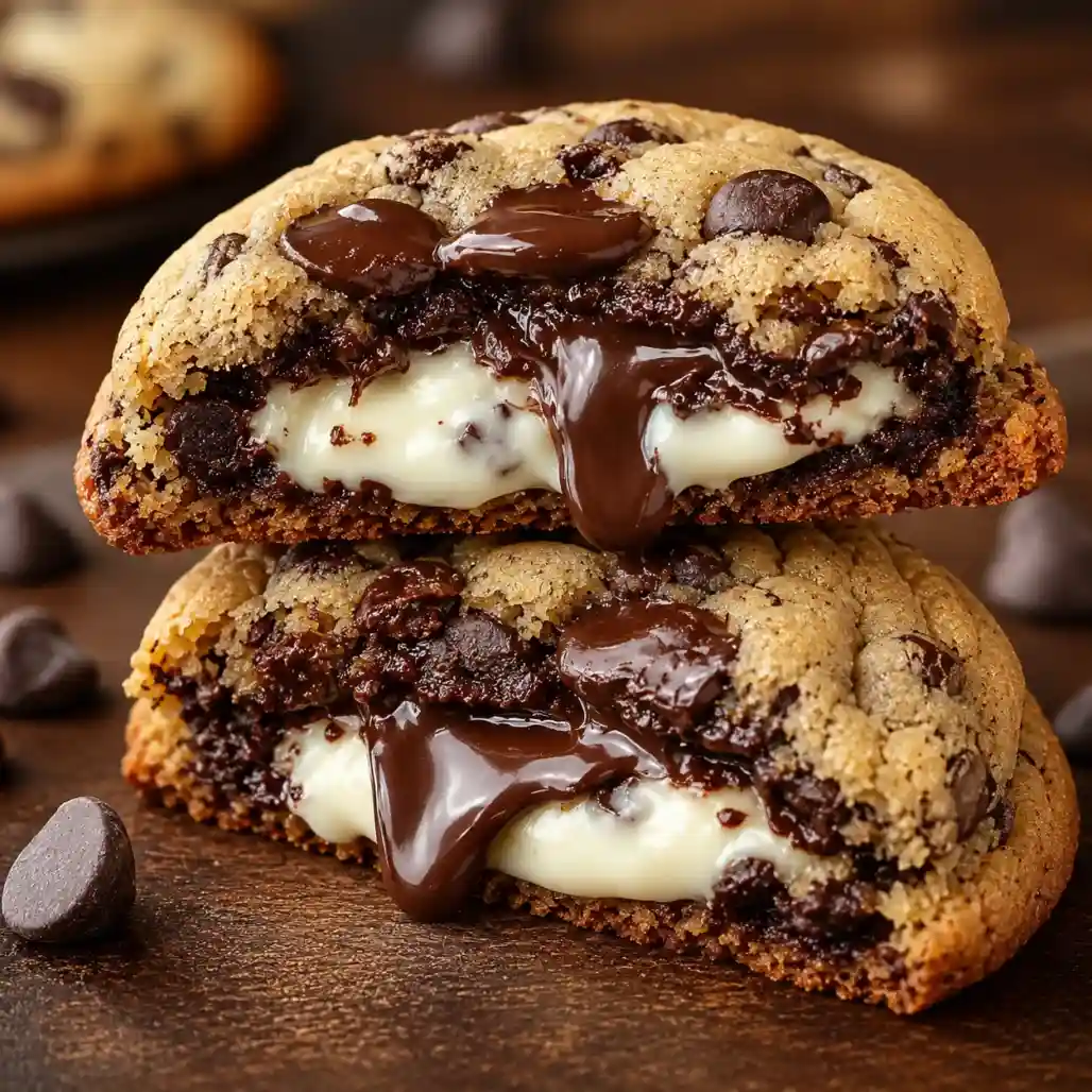 Cheesecake Stuffed Chocolate Chip Cookies