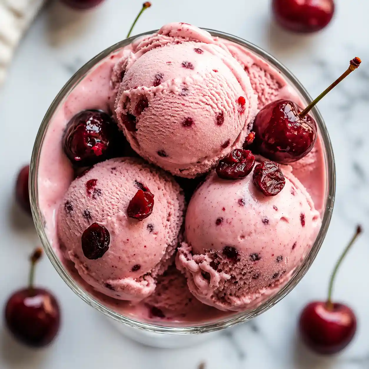 Cherry Greek Frozen Yogurt