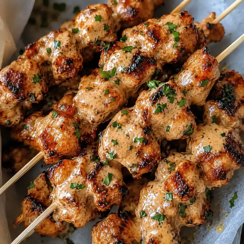 Bang Bang Chicken Skewers