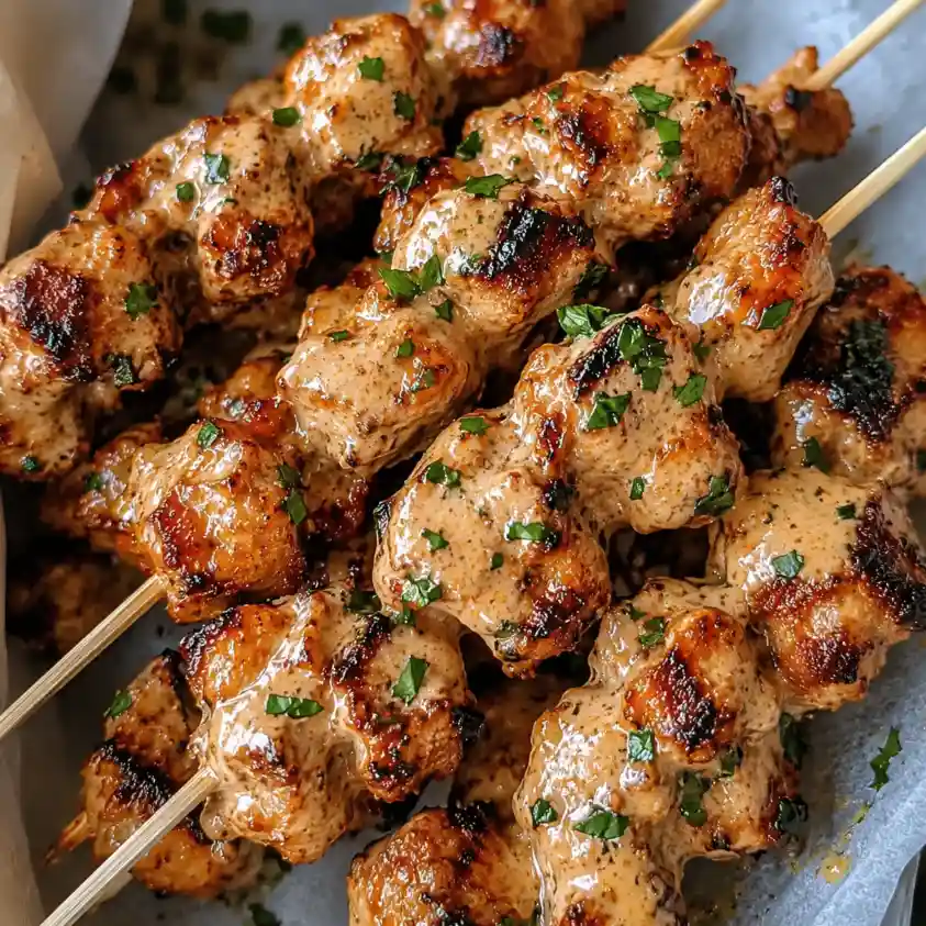 Bang Bang Chicken Skewers