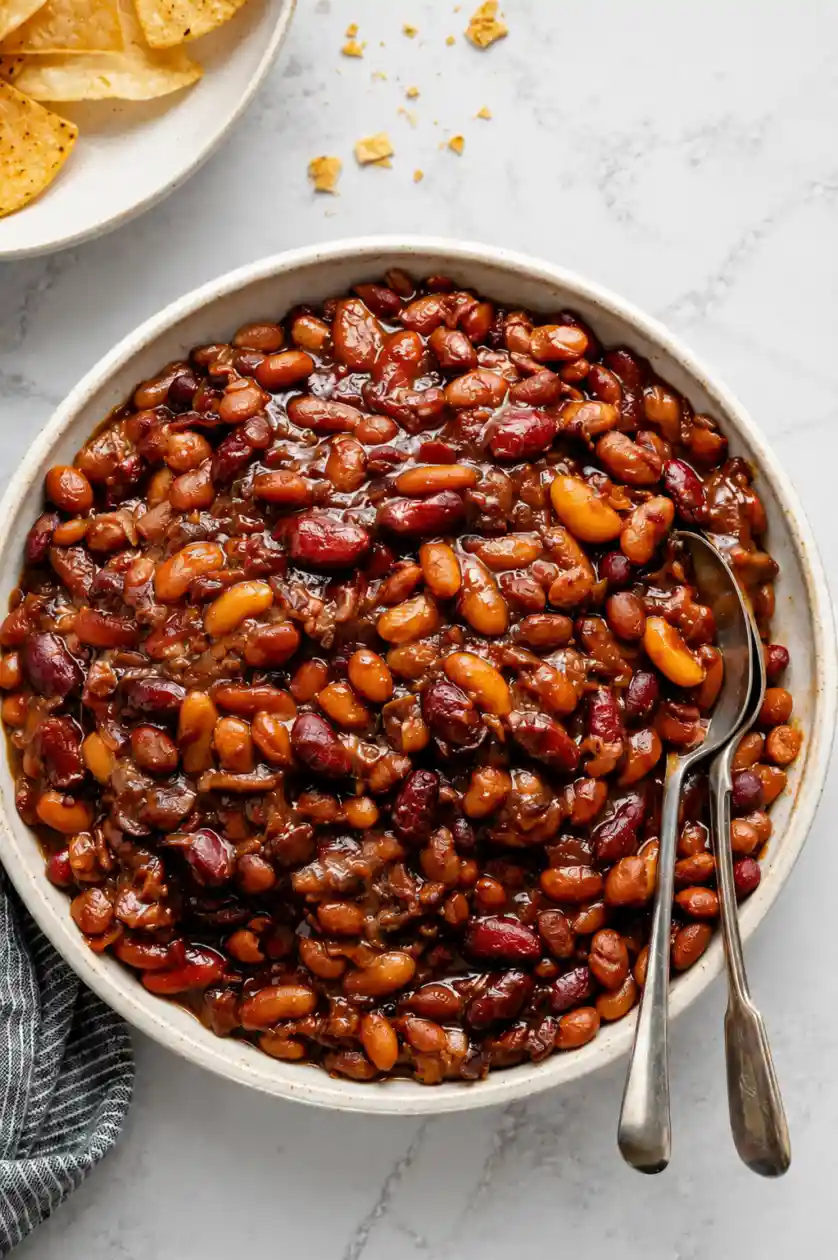 Homemade Slow Cooker Baked Beans