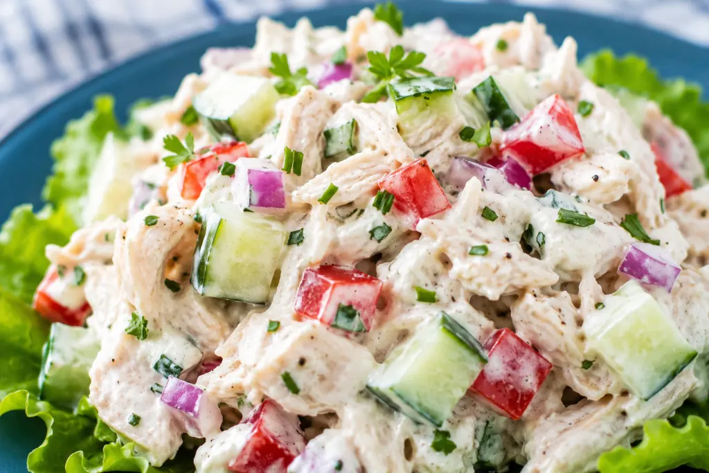 Cold Cucumber Chicken Salad