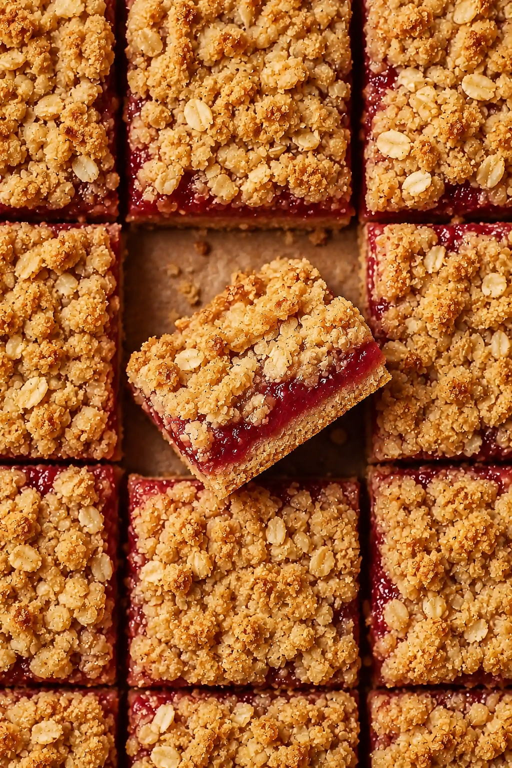 Classic Rhubarb Crumble Bars
