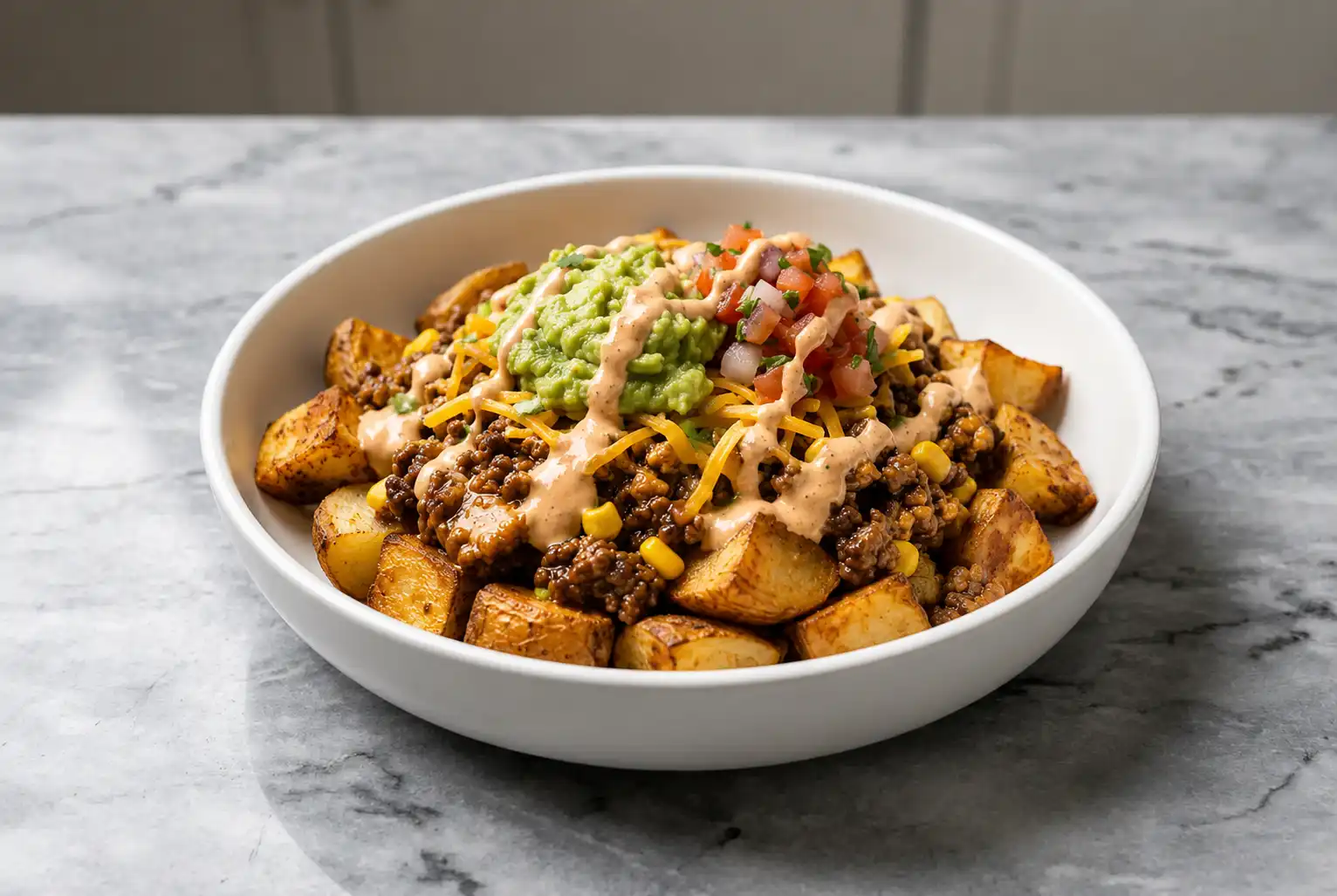 Loaded Potato Taco Bowl