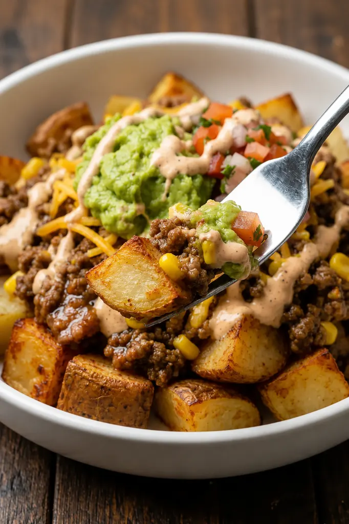 Loaded Potato Taco Bowl