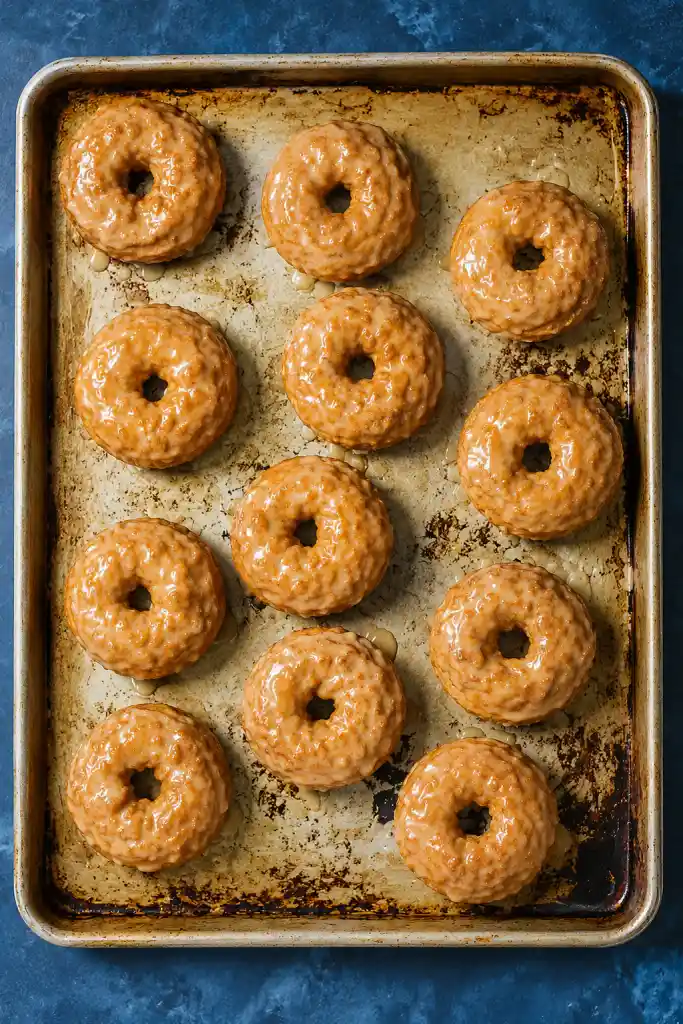 Baked Pumpkin Donuts with Maple Glaze