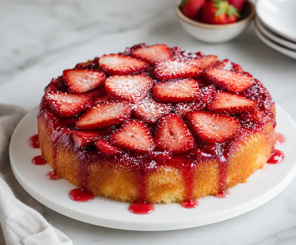 Strawberry Upside Down Cake