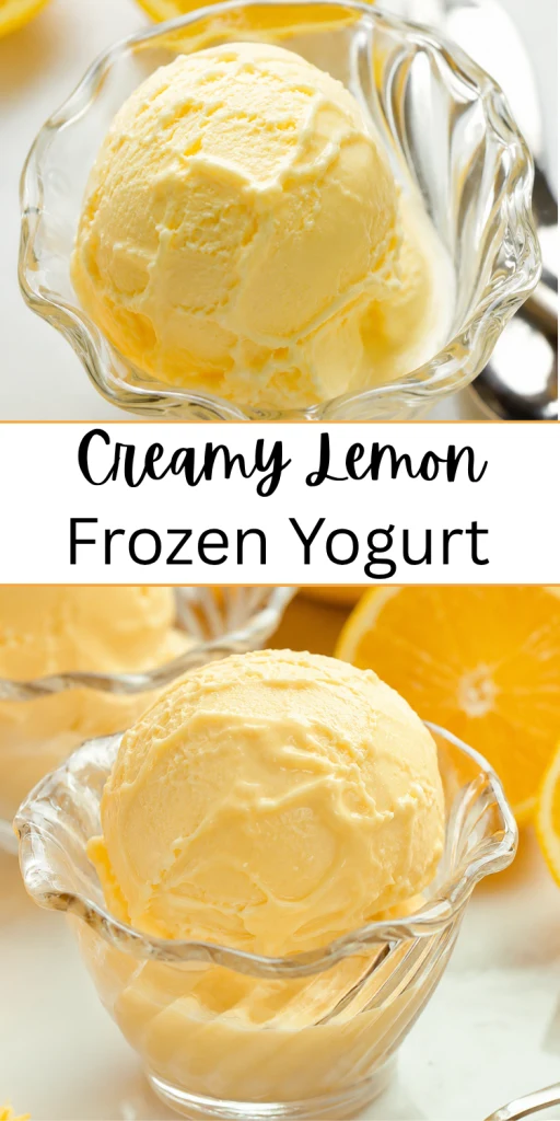 Creamy Lemon Frozen Yogurt