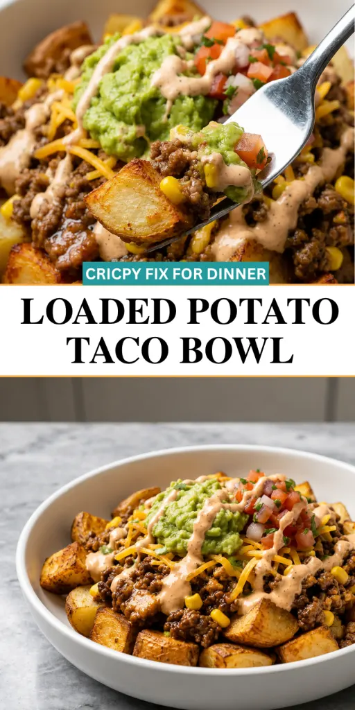 Loaded Potato Taco Bowl