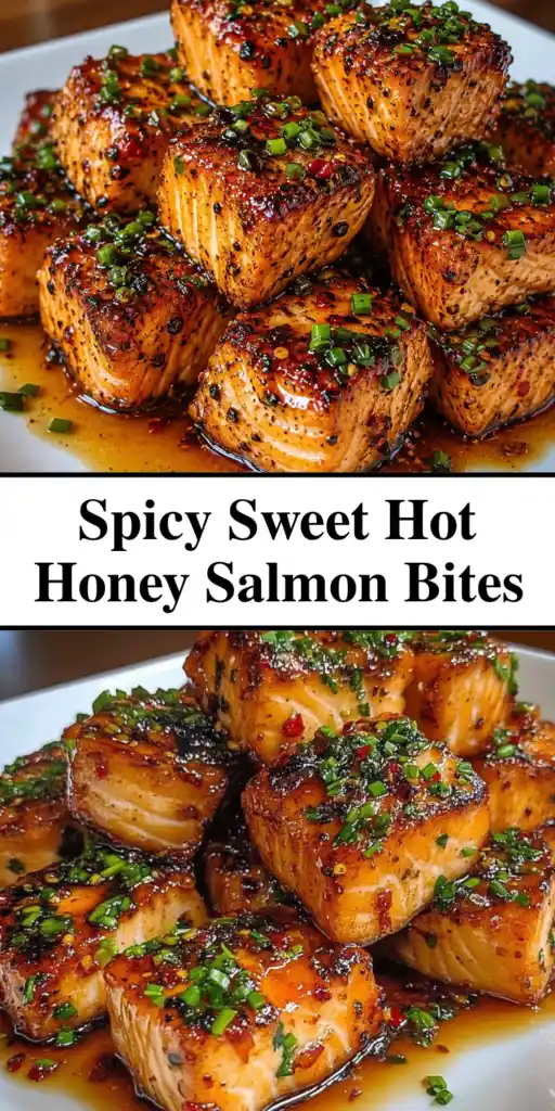Spicy Sweet Hot Honey Salmon Bites