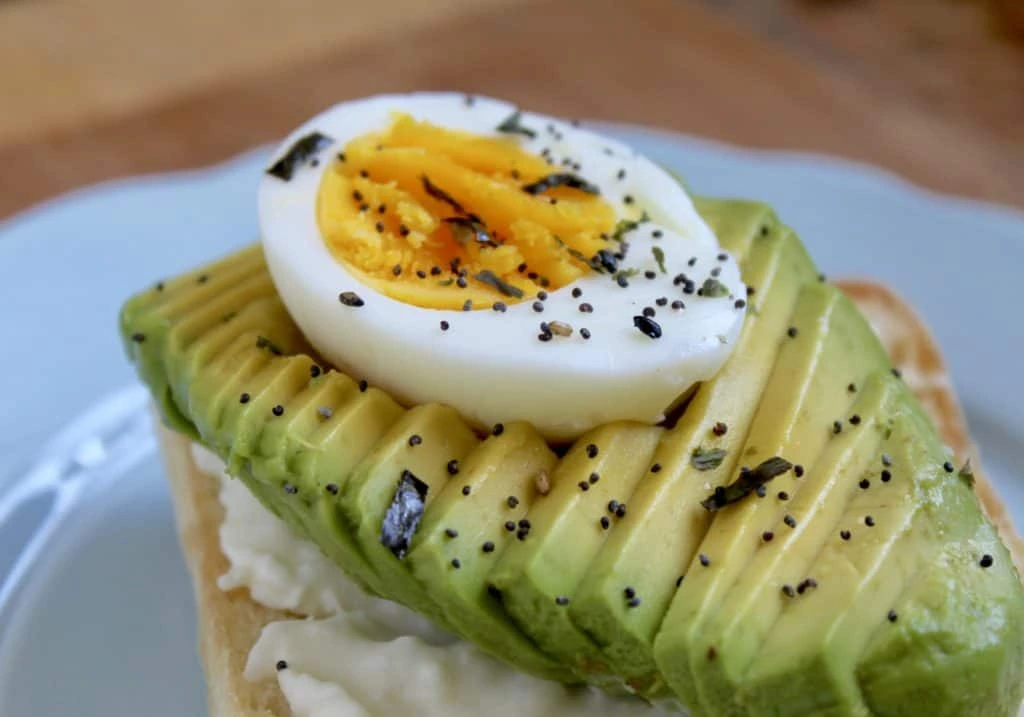 Avocado Toast with Jammy Egg and Burrata