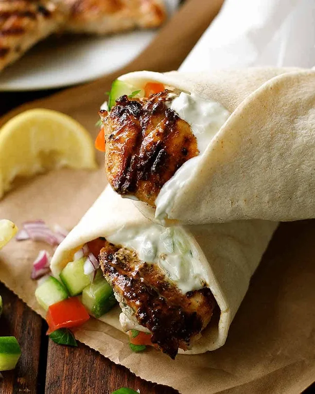 Greek Chicken Wrap