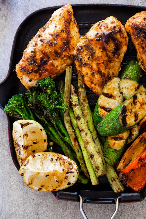 Grilled Chicken with Summer Vegetables