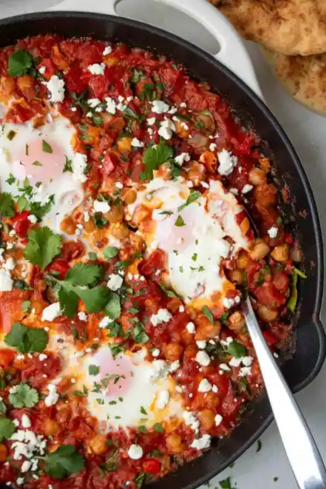 High Protein Chickpea Shakshuka