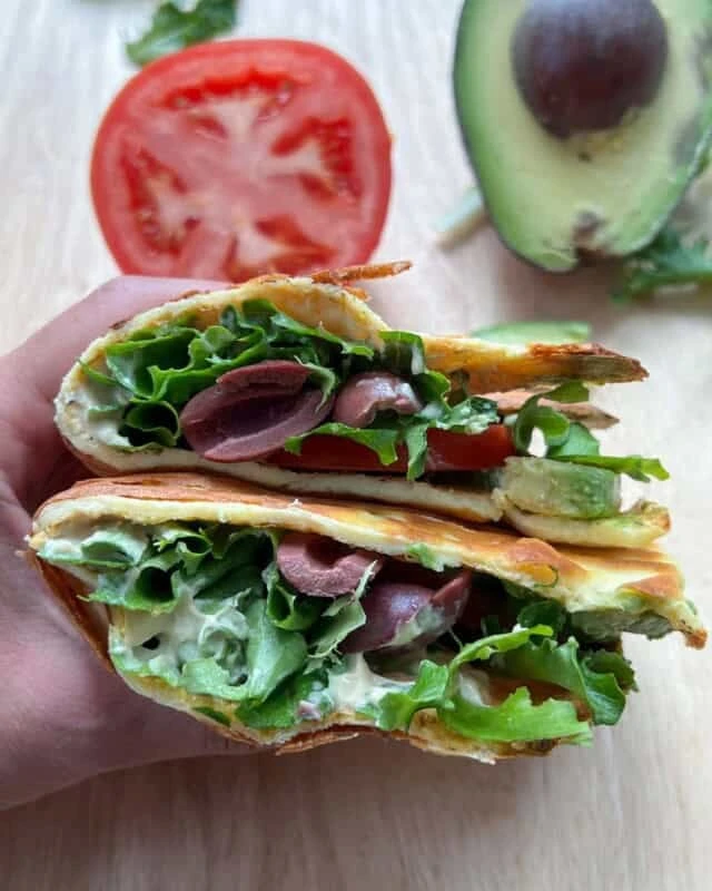 High Protein Cottage Cheese Wrap