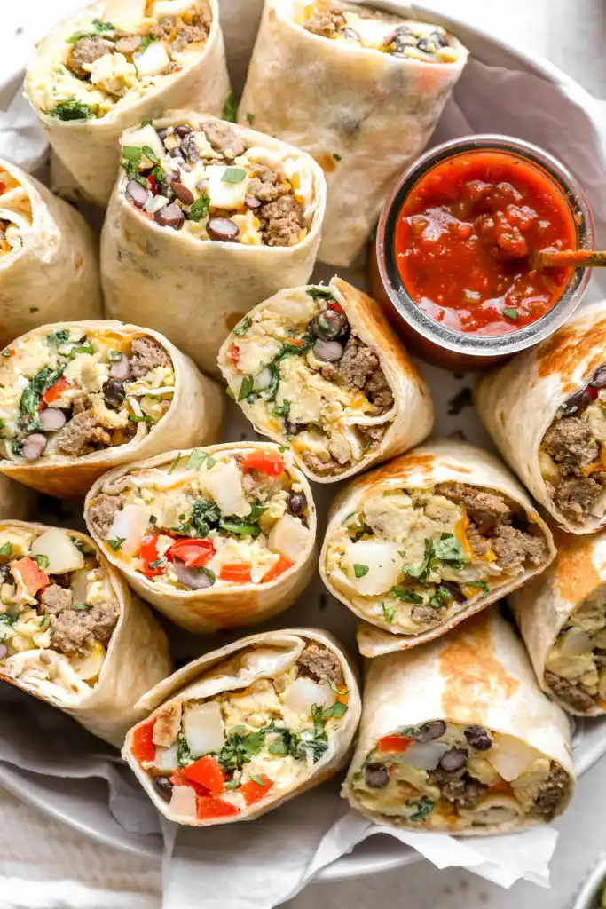 Loaded High Protein Breakfast Burritos